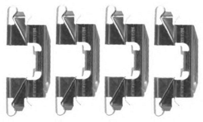 HELLA PAGID 8dz355203761 -  Комплектующие, колодки дискового тормоза